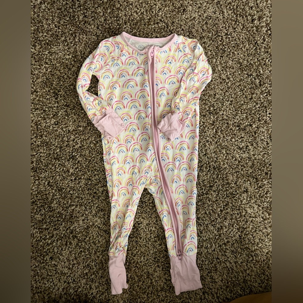 Little sleepies rainbow Jammies